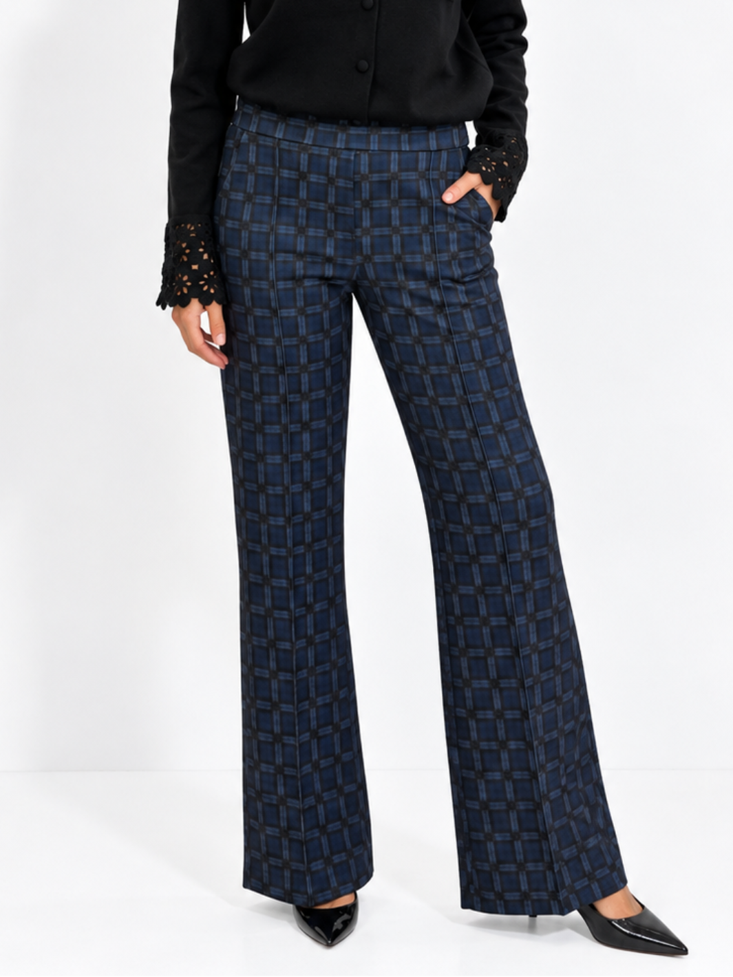 Kate & Pippa Spiro Trousers in Navy-Nicola Ross