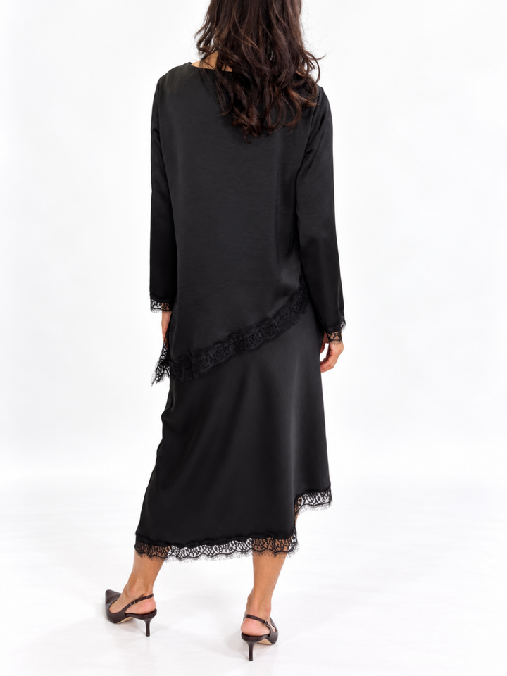 Kate & Pippa Steffi Skirt In Black-Nicola Ross