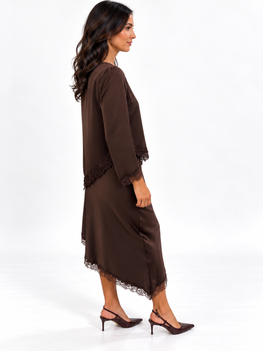 Kate & Pippa Steffi Skirt In Chocolate Brown-Nicola Ross