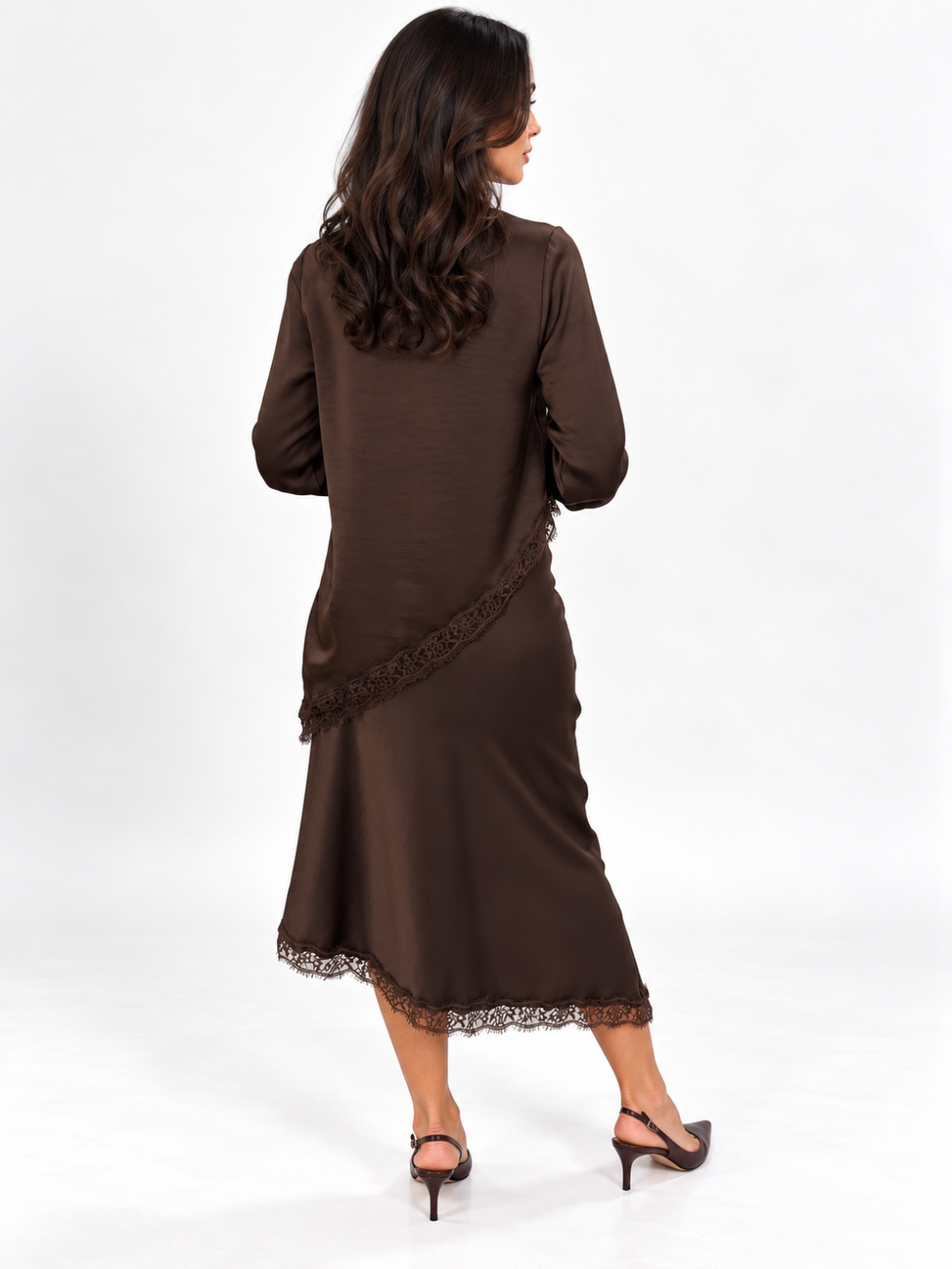 Kate & Pippa Steffi Skirt In Chocolate Brown-Nicola Ross