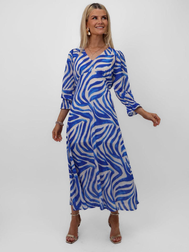 Kate & Pippa Streasa Dress In Blue-Nicola Ross