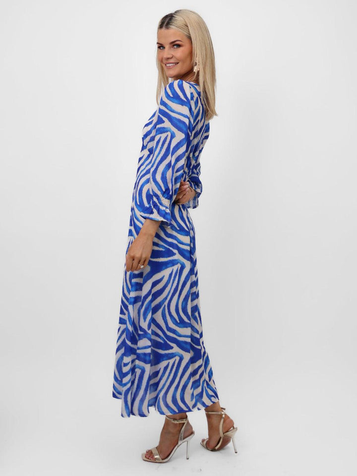 Kate & Pippa Streasa Dress In Blue-Nicola Ross