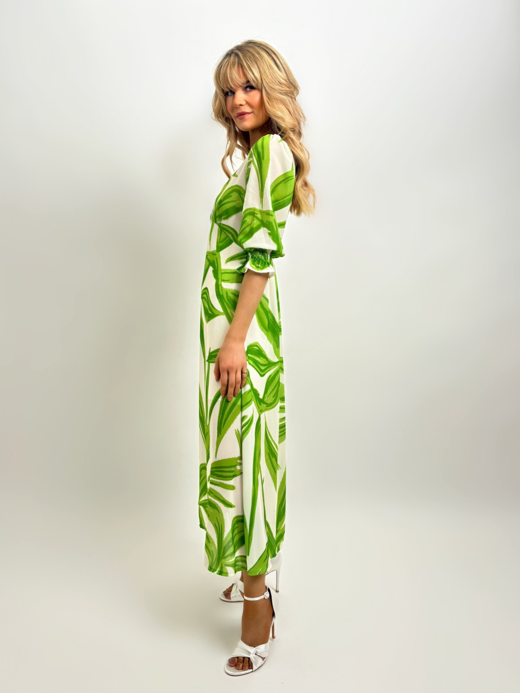 Kate & Pippa Streasa Dress In Green Print
