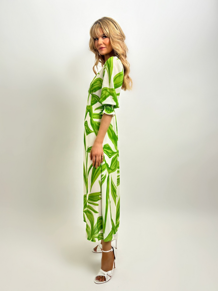 Kate & Pippa Streasa Dress In Green Print