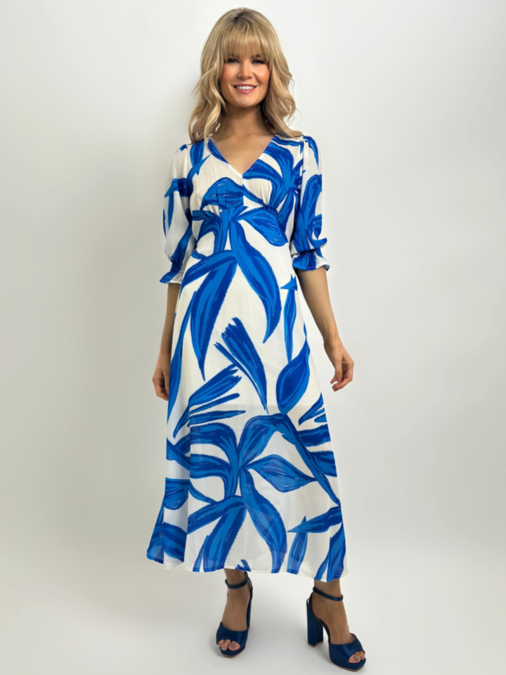 Kate & Pippa Streasa Dress In Light Blue Print