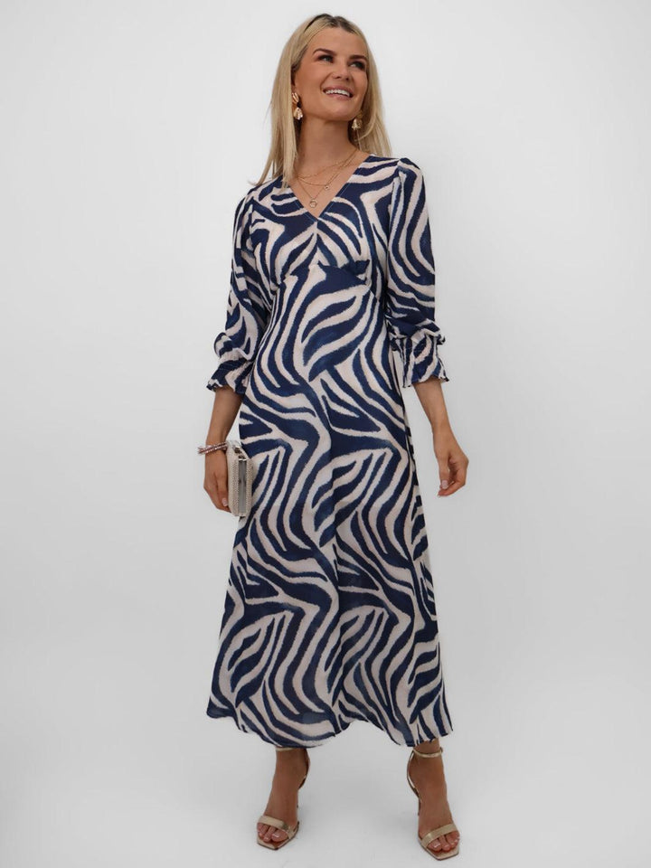 Kate & Pippa Streasa Dress In Navy-Nicola Ross
