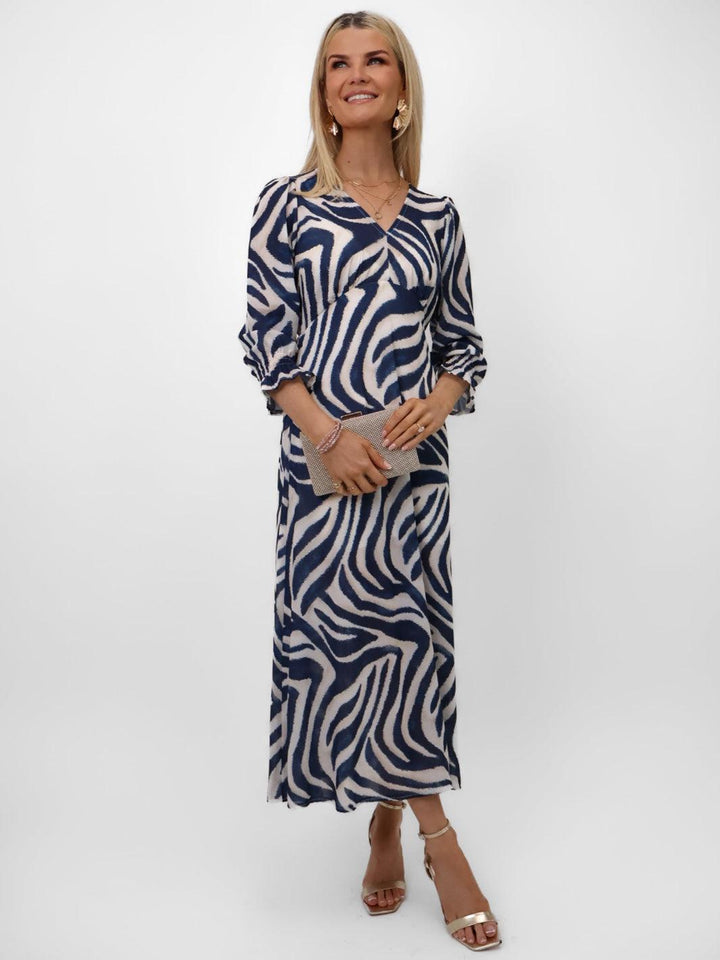 Kate & Pippa Streasa Dress In Navy-Nicola Ross