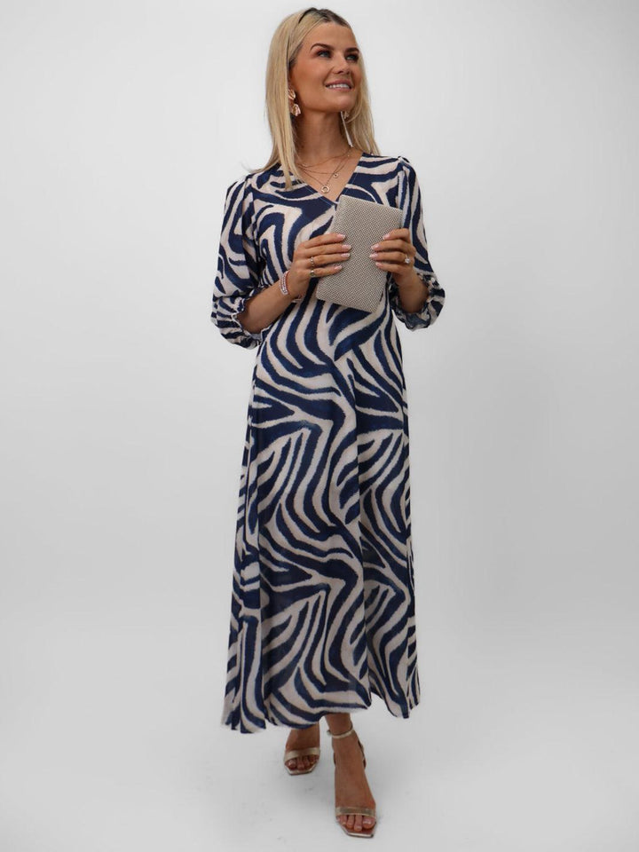 Kate & Pippa Streasa Dress In Navy-Nicola Ross
