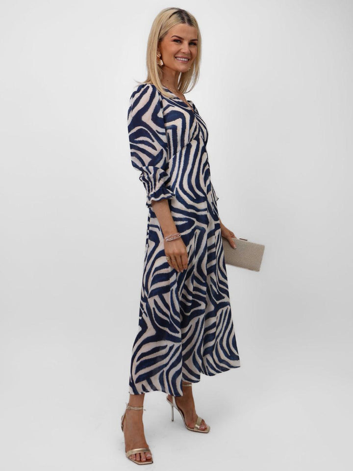 Kate & Pippa Streasa Dress In Navy-Nicola Ross