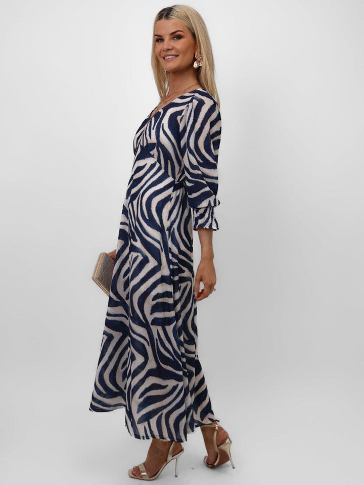 Kate & Pippa Streasa Dress In Navy-Nicola Ross