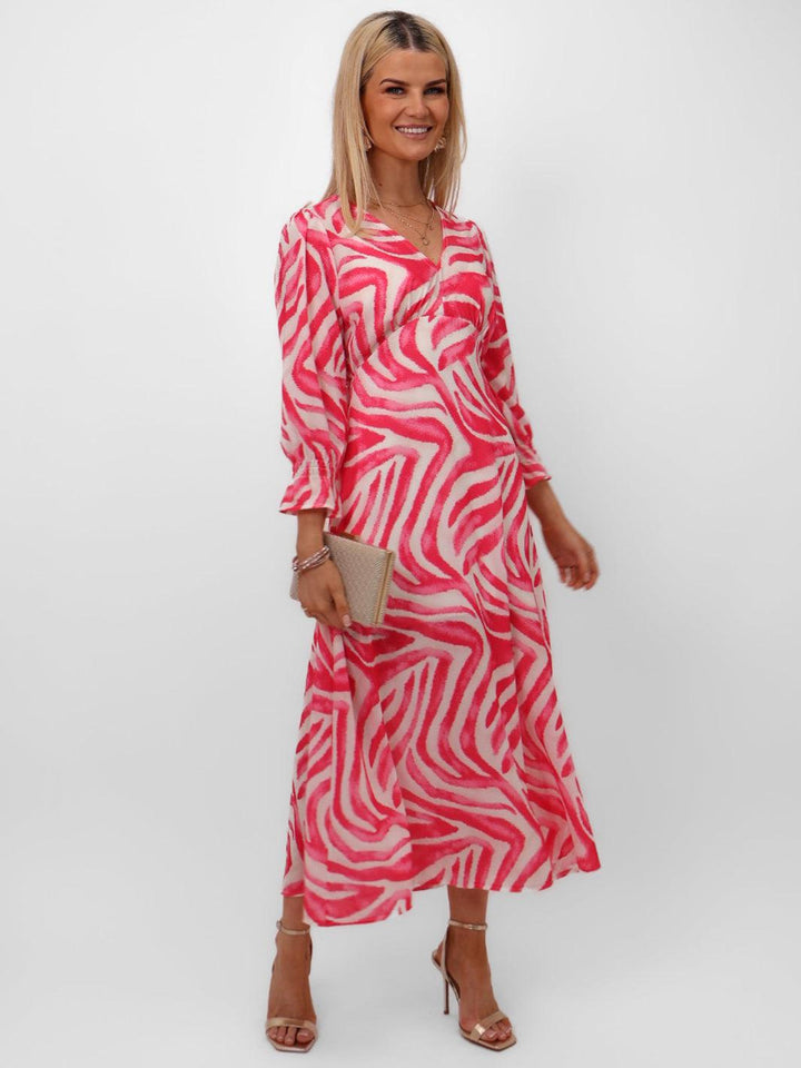 Kate & Pippa Streasa Dress In Pink-Nicola Ross