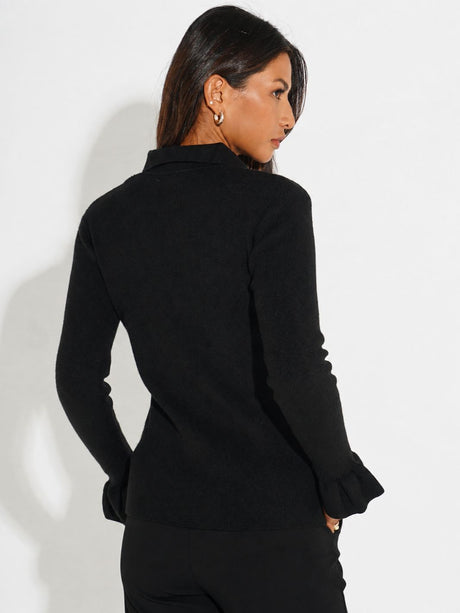 Kate & Pippa Sutton Knit Top In Black-Nicola Ross