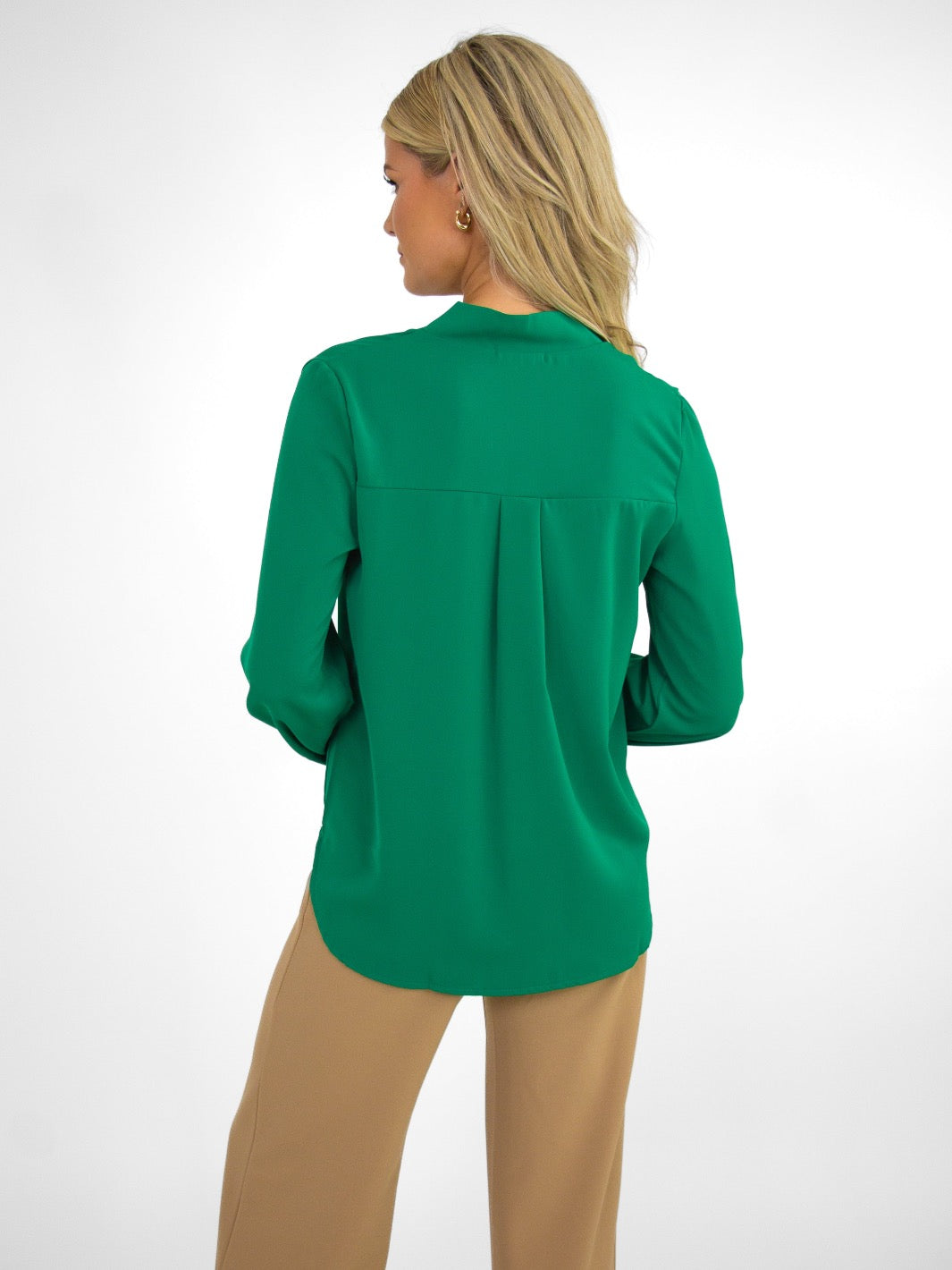 Kate & Pippa Torino Blouse In Green-Nicola Ross