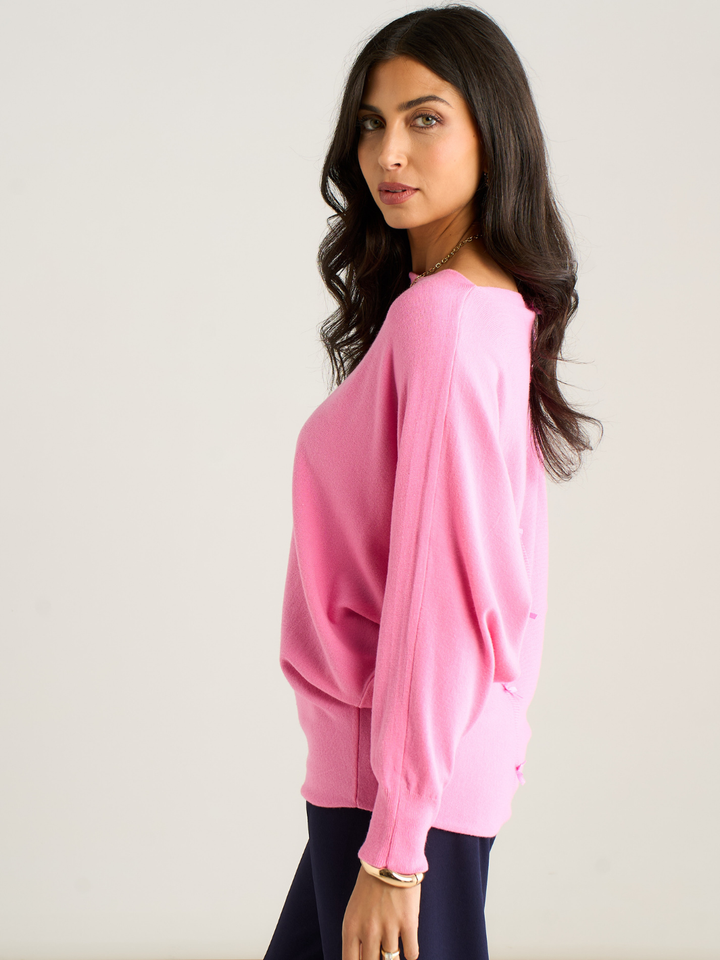 Kate & Pippa Venice Knit in Bubblegum Pink-Nicola Ross