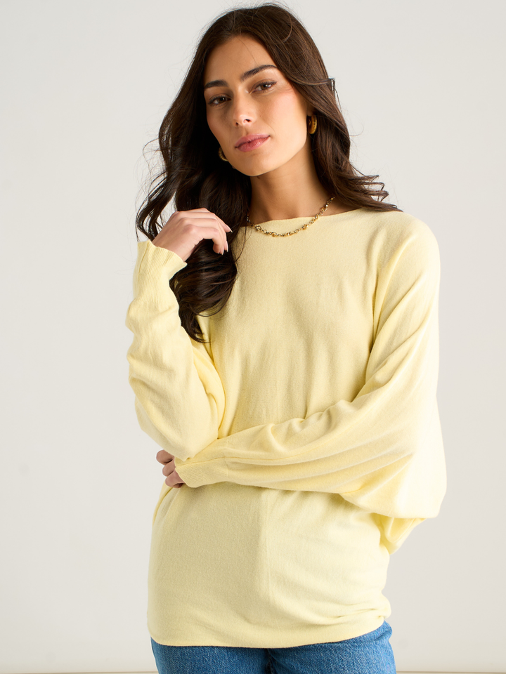 Kate & Pippa Venice Knit in Lemon-Nicola Ross