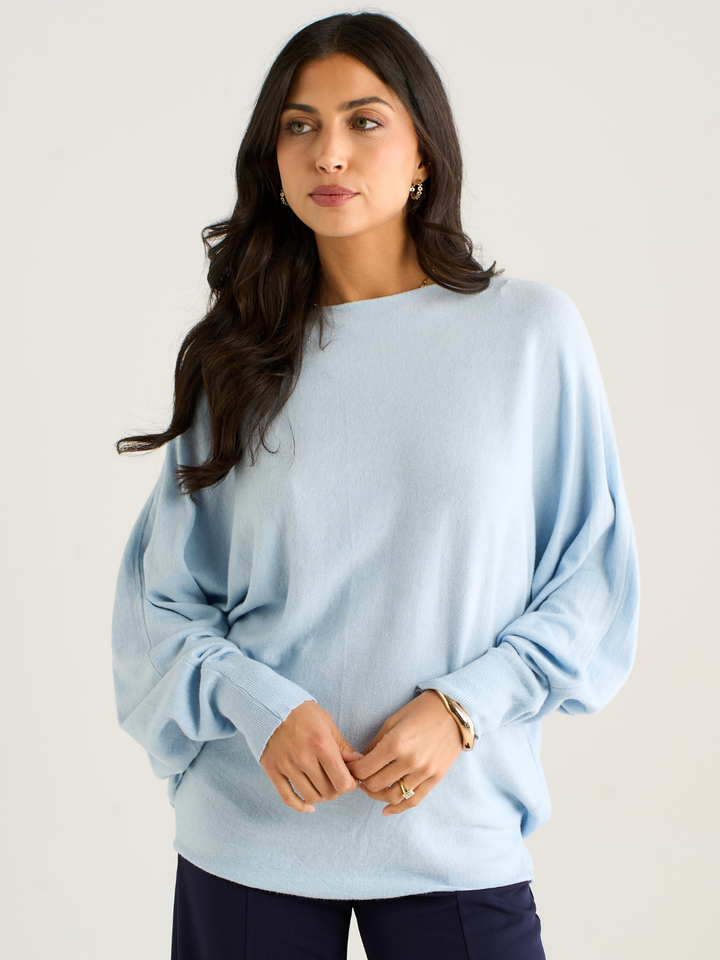 Kate & Pippa Venice Knit in Light Blue-Nicola Ross