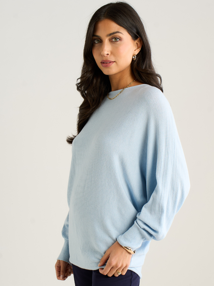 Kate & Pippa Venice Knit in Light Blue-Nicola Ross