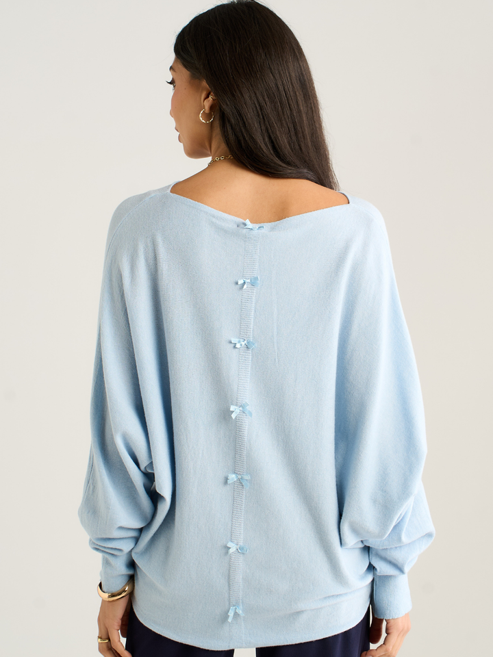 Kate & Pippa Venice Knit in Light Blue-Nicola Ross