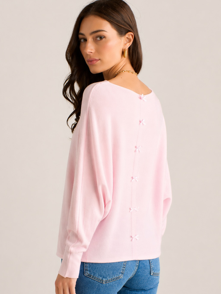 Kate & Pippa Venice Knit in Pastel Pink-Nicola Ross
