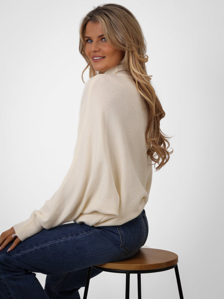 Kate & Pippa Verona Knit Jumper In Cream-Nicola Ross