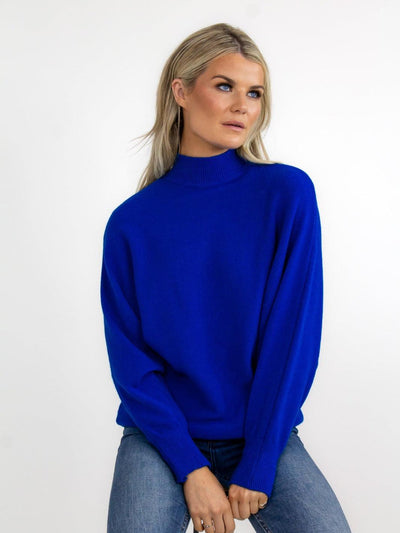 Kate & Pippa Verona Knit Jumper In Dark Blue-Nicola Ross