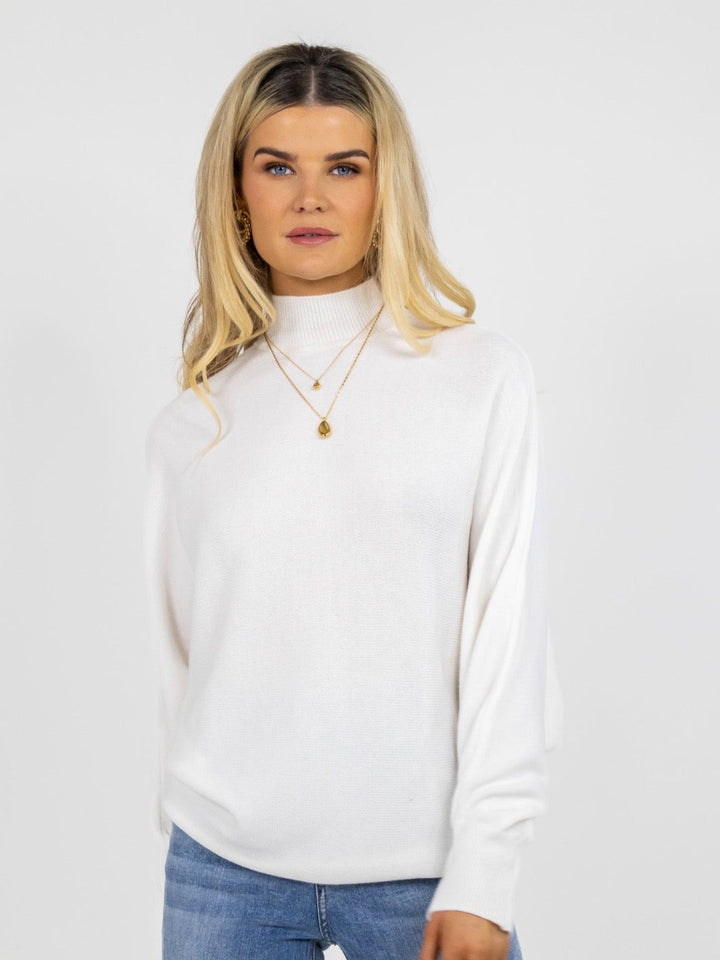 Kate & Pippa Verona Knit Jumper In White-Nicola Ross