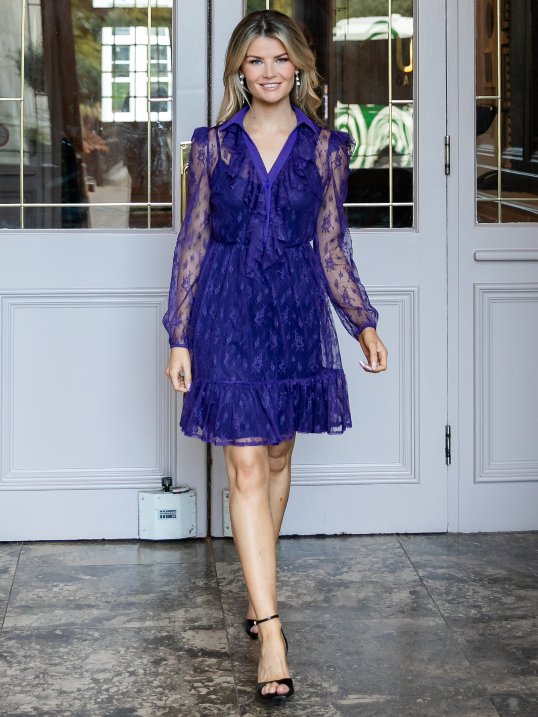 Kate & Pippa Vicky Mini Dress In Purple – Nicola Ross