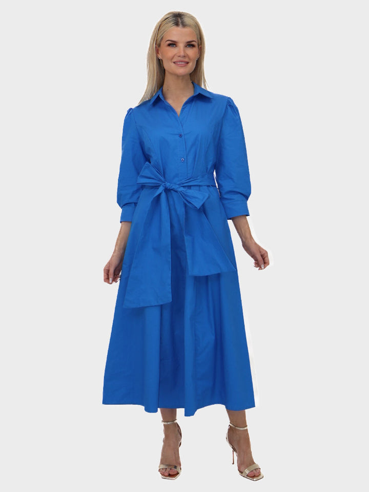 Kate & Pippa Victoria Maxi Dress In Blue-Nicola Ross