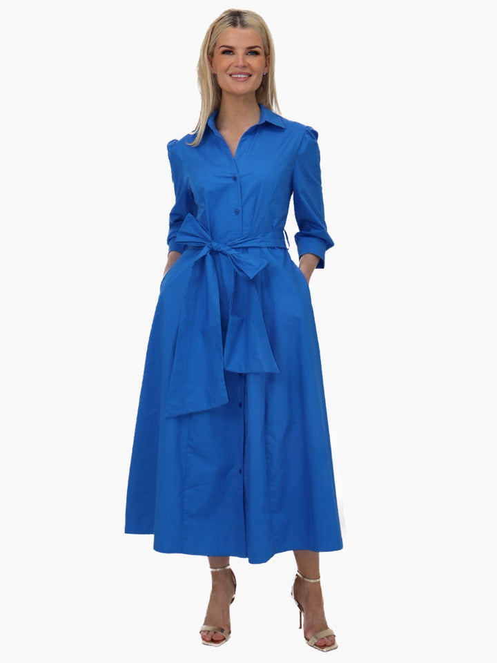 Kate & Pippa Victoria Maxi Dress In Blue-Nicola Ross