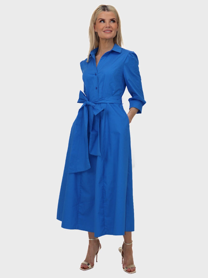 Kate & Pippa Victoria Maxi Dress In Blue-Nicola Ross