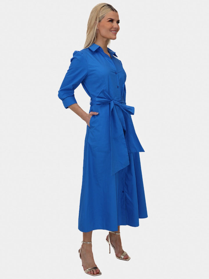 Kate & Pippa Victoria Maxi Dress In Blue-Nicola Ross