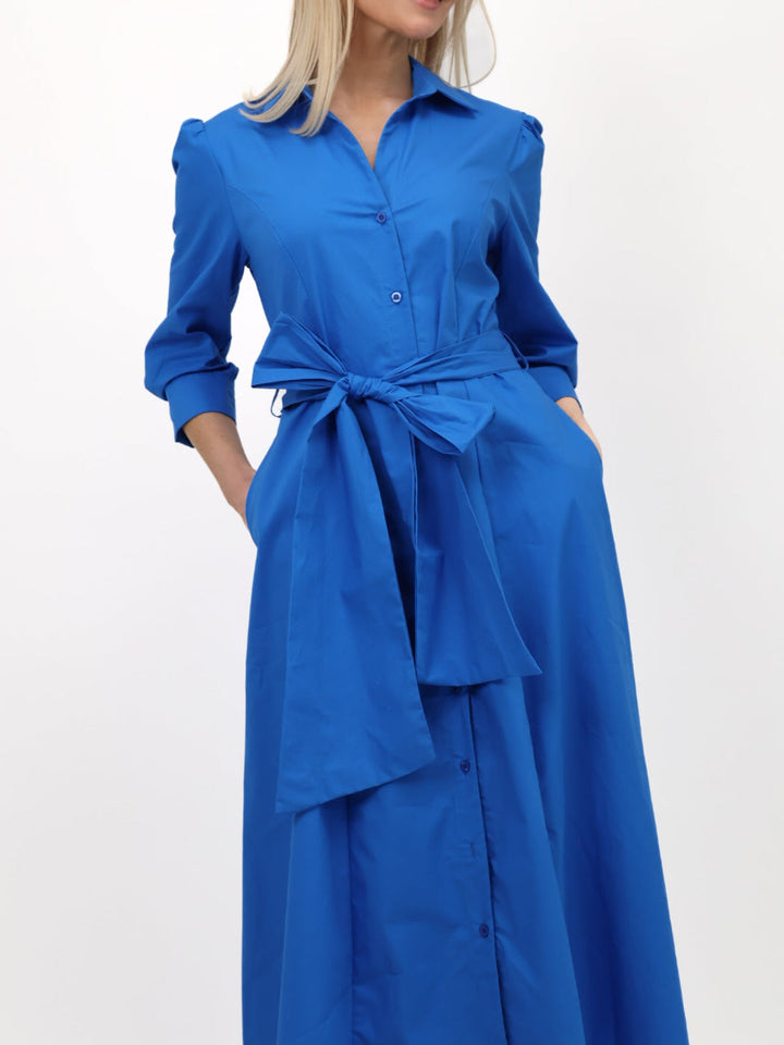 Kate & Pippa Victoria Maxi Dress In Blue-Nicola Ross