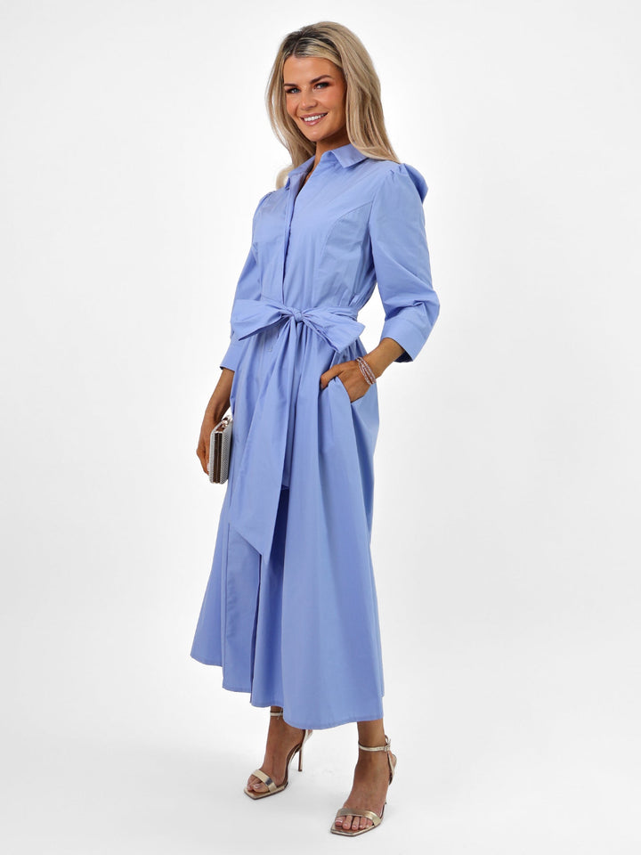 Kate & Pippa Victoria Maxi Dress In Light Blue-Nicola Ross