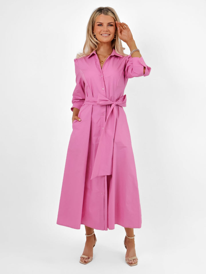 Kate & Pippa Victoria Maxi Dress In Light Pink-Nicola Ross