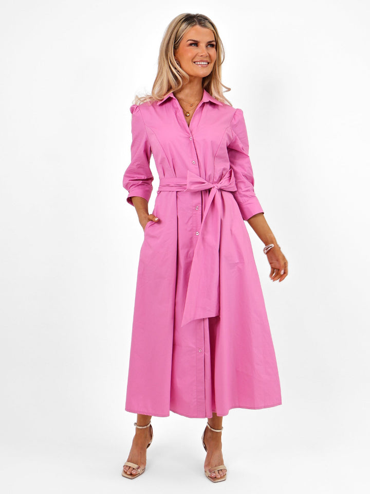 Kate & Pippa Victoria Maxi Dress In Light Pink-Nicola Ross