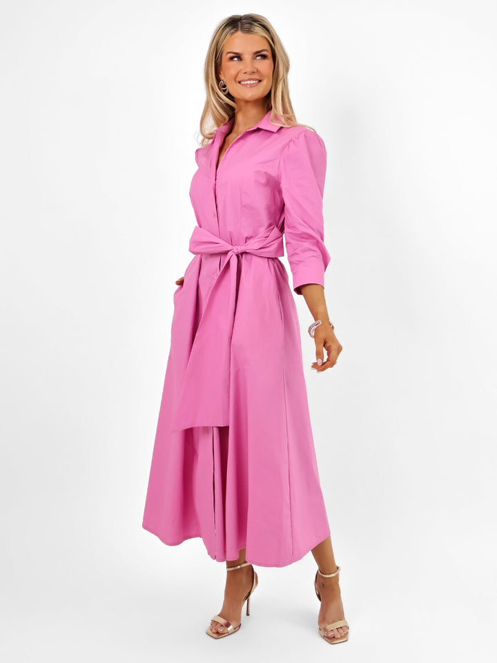 Kate & Pippa Victoria Maxi Dress In Light Pink-Nicola Ross