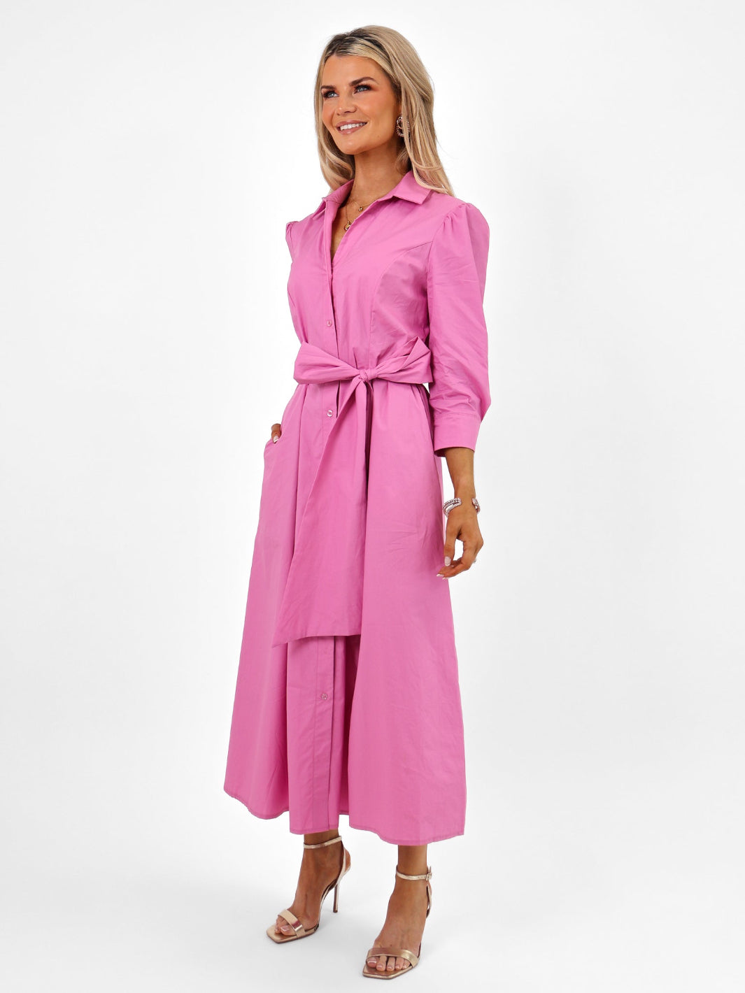 Kate & Pippa Victoria Maxi Dress In Light Pink-Nicola Ross