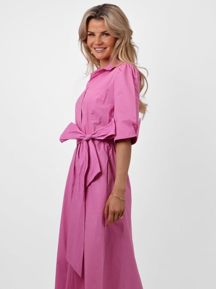 Kate & Pippa Whitney Maxi Dress In Light Pink-Nicola Ross