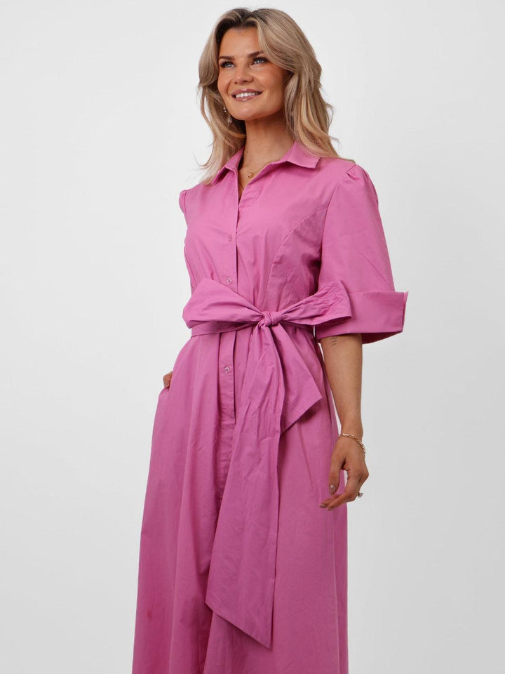 Kate & Pippa Whitney Maxi Dress In Light Pink-Nicola Ross