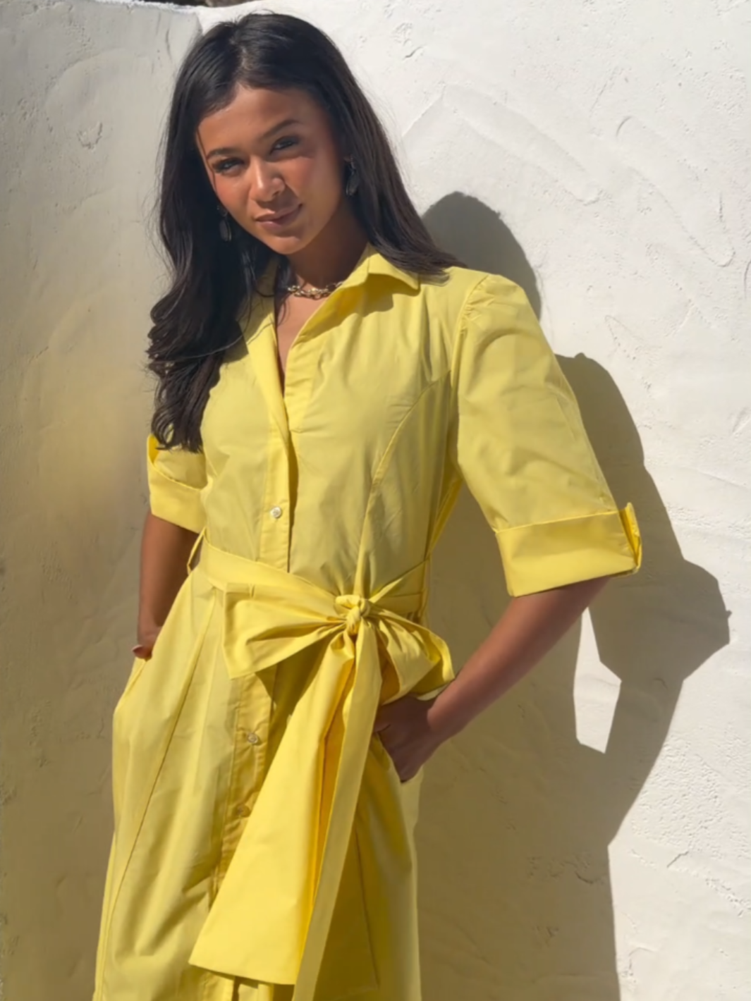 Kate & Pippa Whitney Midi Dress In Yellow-Occasion Wear-Guest of the wedding-Nicola Ross