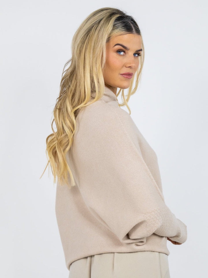 Kate & Pippa Windsor Knit Jumper In Sand-Nicola Ross