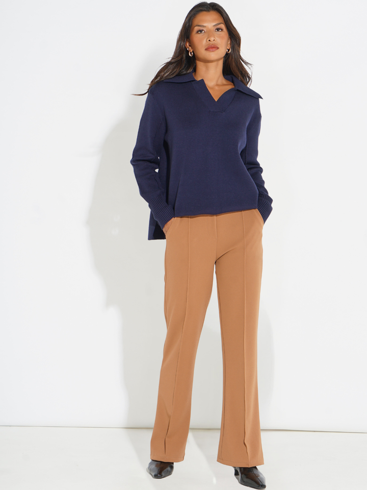 Kate & Pippa Yale Trousers In Camel-Nicola Ross