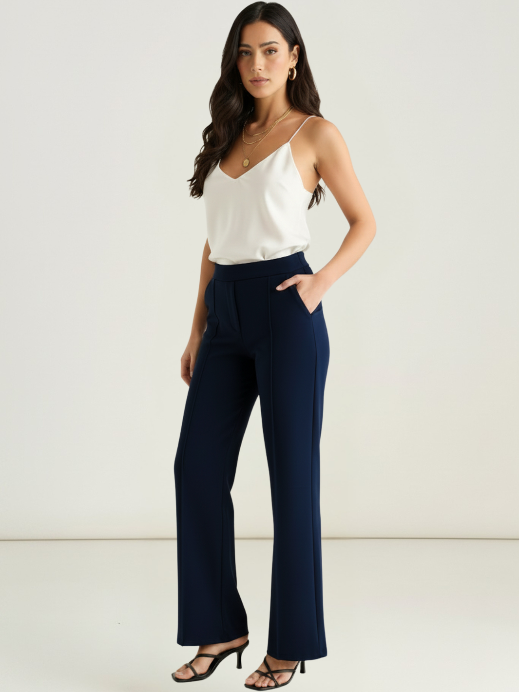 Kate & Pippa Yale Trousers In Midnight Navy-Nicola Ross