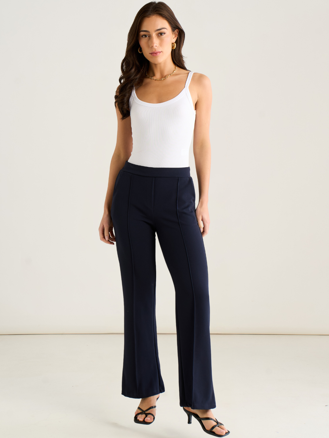 Kate & Pippa Yale Trousers In Midnight Navy-Nicola Ross