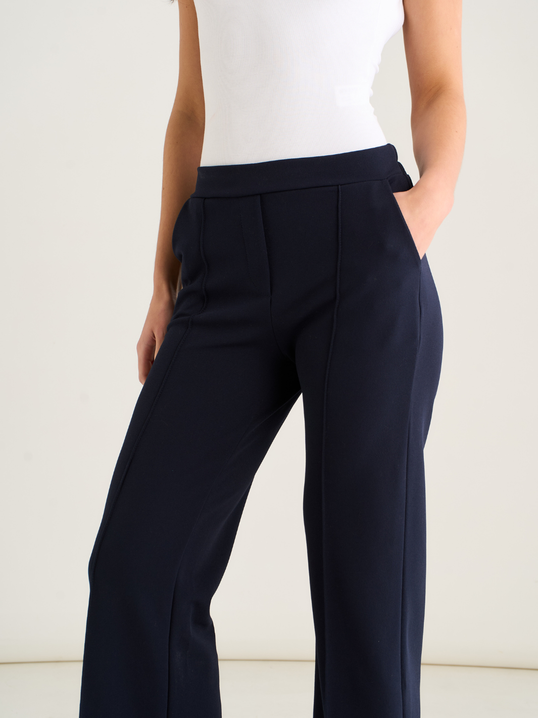 Kate & Pippa Yale Trousers In Midnight Navy-Nicola Ross