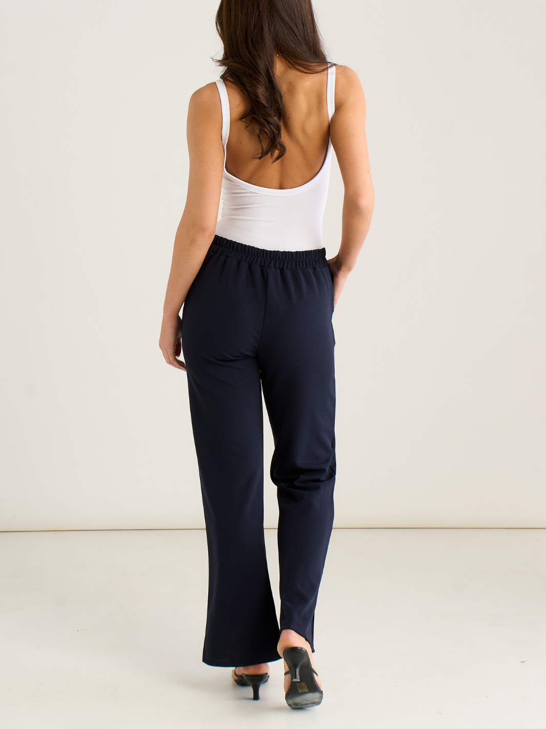 Kate & Pippa Yale Trousers In Midnight Navy-Nicola Ross