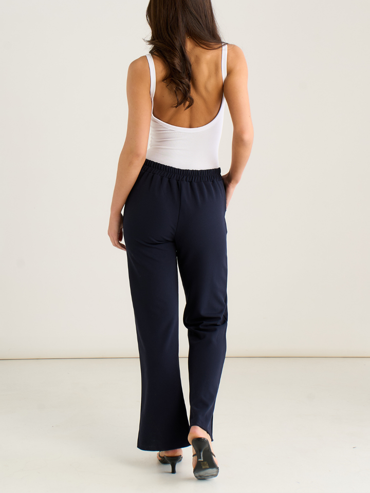 Kate & Pippa Yale Trousers In Midnight Navy-Nicola Ross