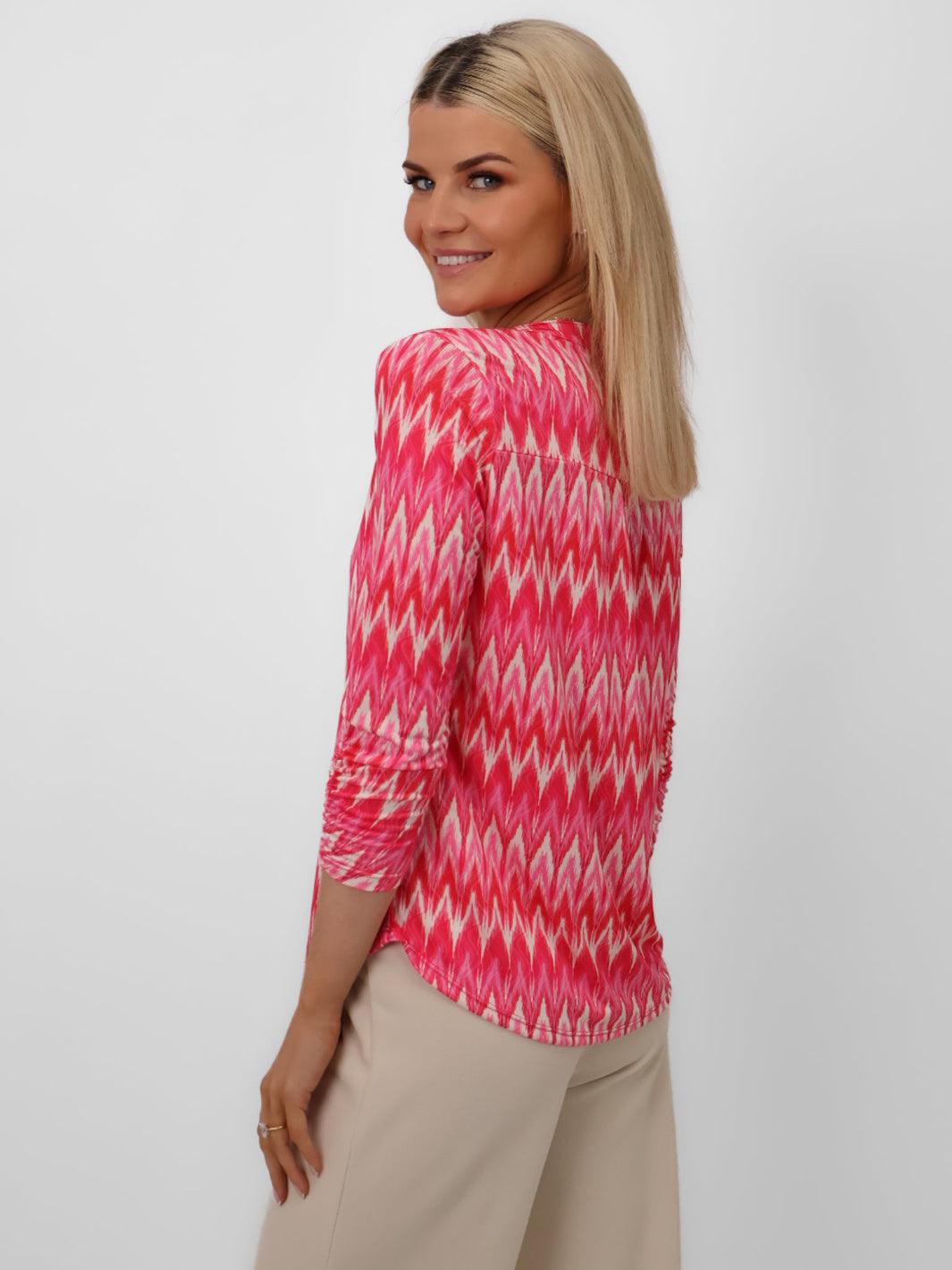 Kate & Pippa Zip Top In Pink-Nicola Ross