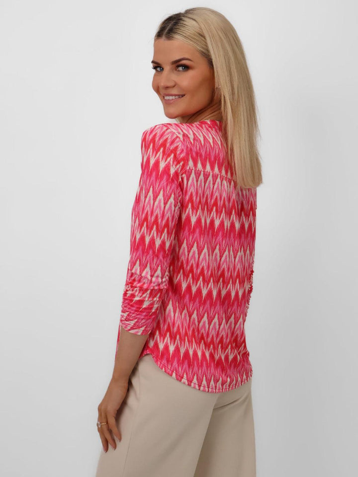Kate & Pippa Zip Top In Pink-Nicola Ross