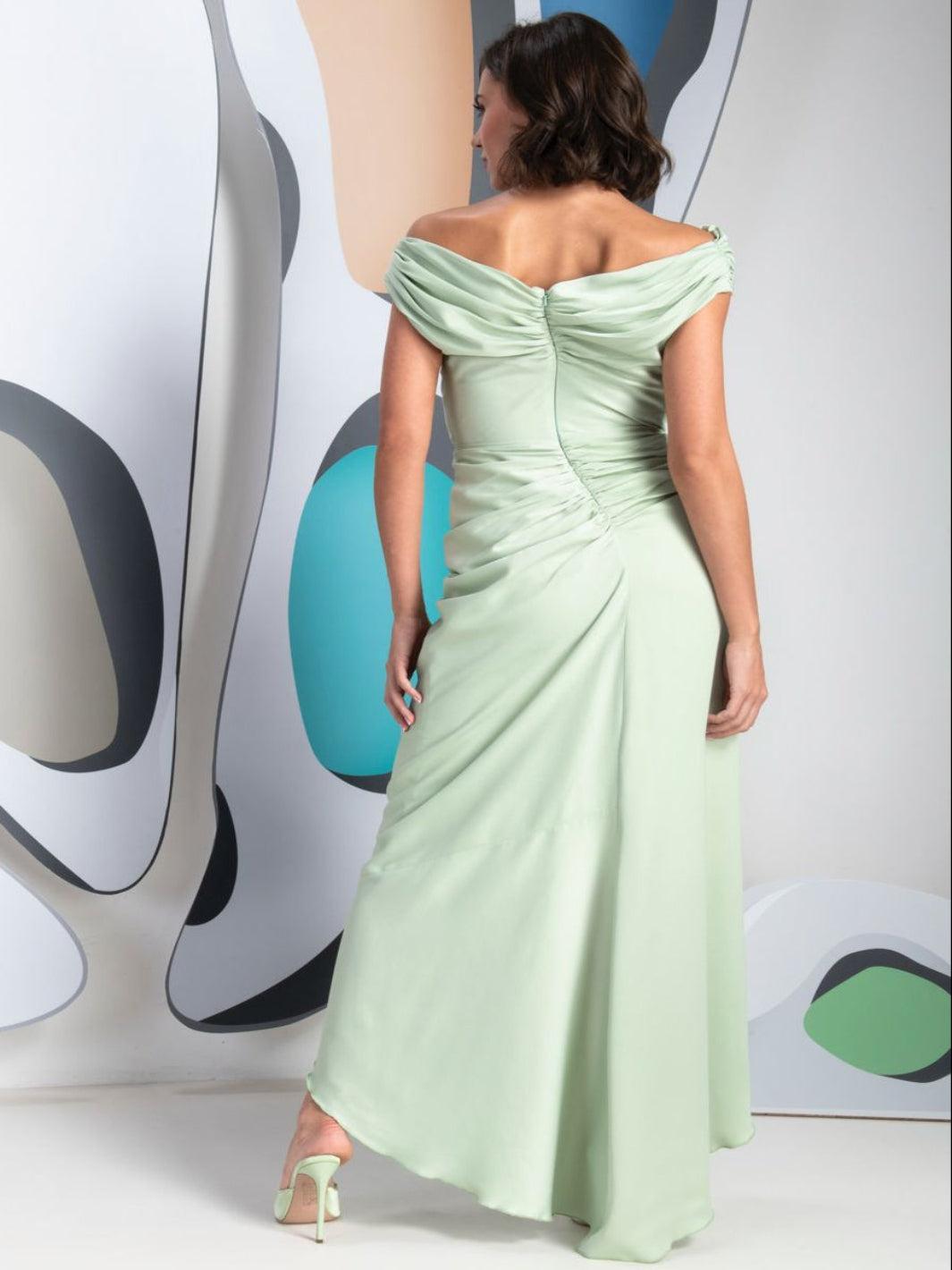 Kevan Jon Eugenia Flare Midi Dress In Mint Green- Mother of the Bride Summer 2026 Nicola Ross